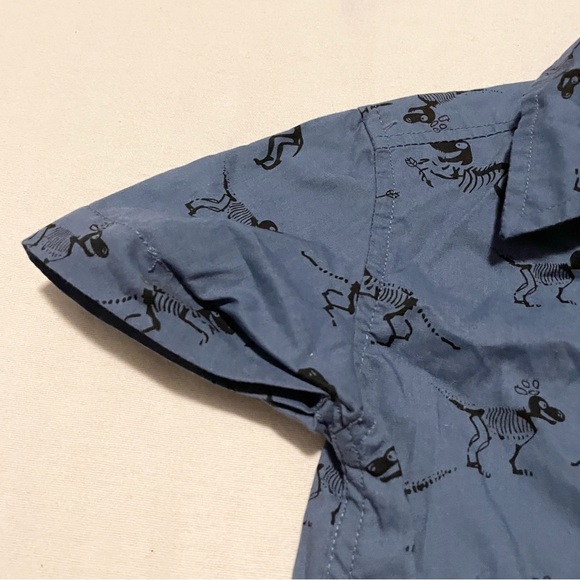 Sovereign Code Dinosaur Print Baby Button Down Shirt 12 Months - Picture 3 of 16